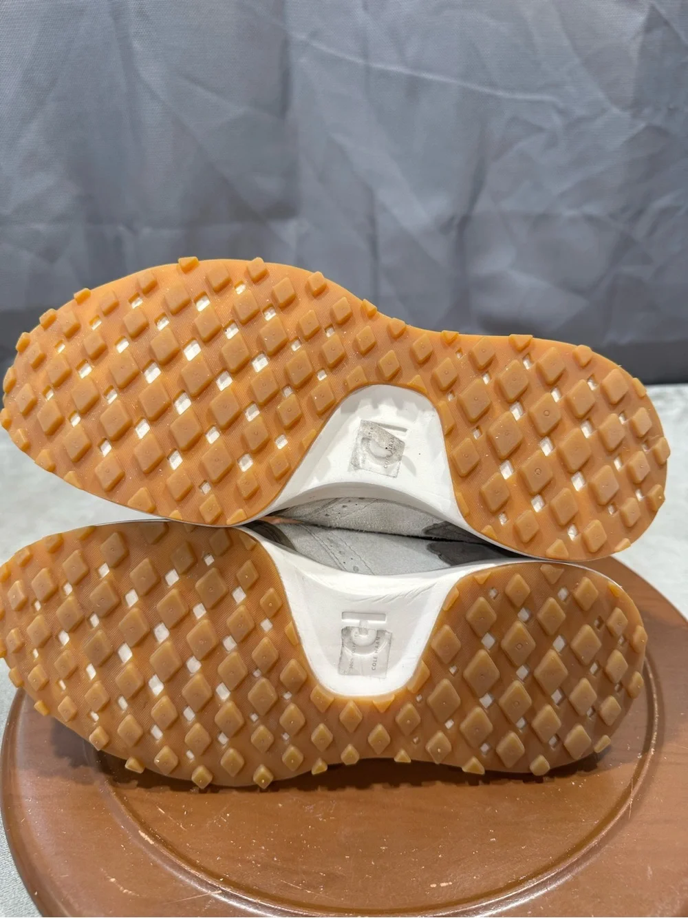 Cole Haan Women's Beige & Cream Suede Sneakers - Picture 10 of 11